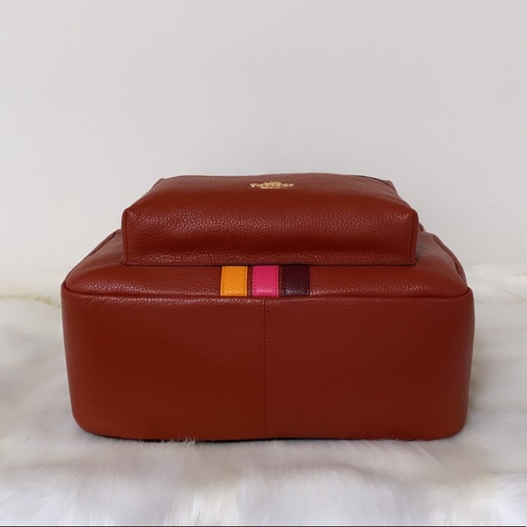 New💃Coach Charlie Backpack With Varsity Stripe - Picture 6 of 11